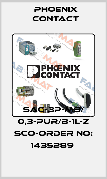 SAC-3P-MS/ 0,3-PUR/B-1L-Z SCO-ORDER NO: 1435289  Phoenix Contact