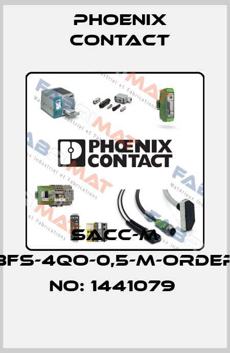 SACC-M 8FS-4QO-0,5-M-ORDER NO: 1441079  Phoenix Contact