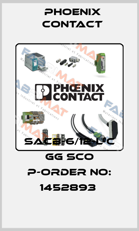SACB-6/12-L-C GG SCO P-ORDER NO: 1452893  Phoenix Contact