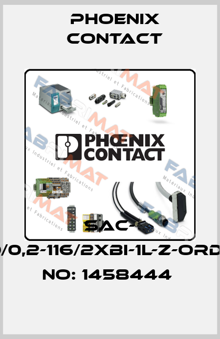 SAC- 5,0/0,2-116/2XBI-1L-Z-ORDER NO: 1458444  Phoenix Contact