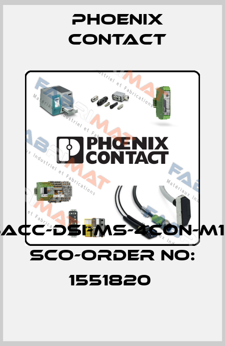 SACC-DSI-MS-4CON-M12 SCO-ORDER NO: 1551820  Phoenix Contact