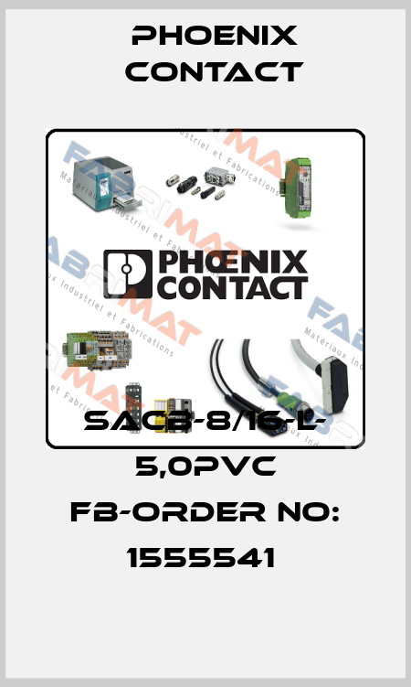 SACB-8/16-L- 5,0PVC FB-ORDER NO: 1555541  Phoenix Contact