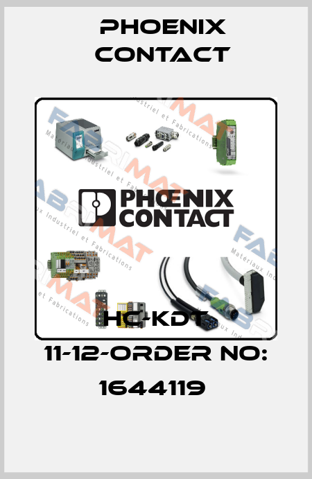 HC-KDT 11-12-ORDER NO: 1644119  Phoenix Contact