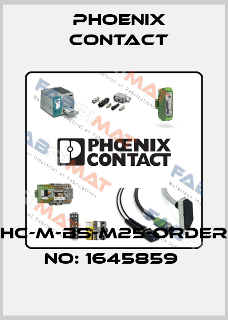 HC-M-BS-M25-ORDER NO: 1645859  Phoenix Contact