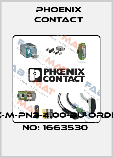 HC-M-PN3-4,00-BU-ORDER NO: 1663530  Phoenix Contact