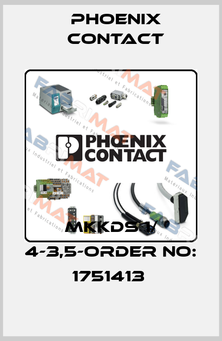 MKKDS 1/ 4-3,5-ORDER NO: 1751413  Phoenix Contact
