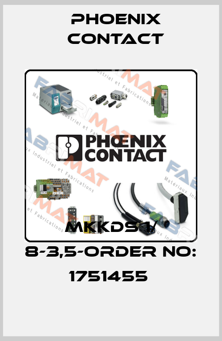 MKKDS 1/ 8-3,5-ORDER NO: 1751455  Phoenix Contact