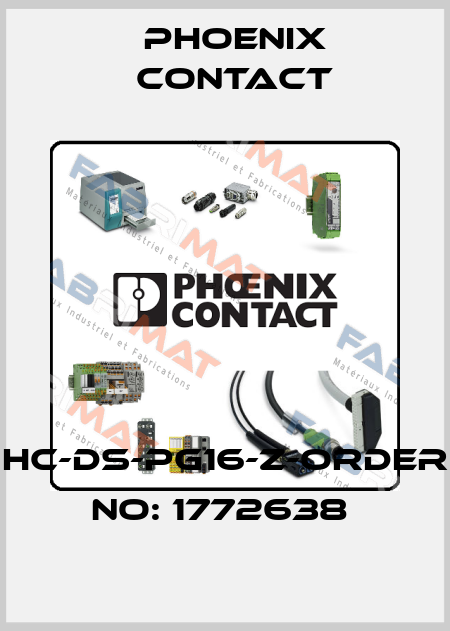HC-DS-PG16-Z-ORDER NO: 1772638  Phoenix Contact