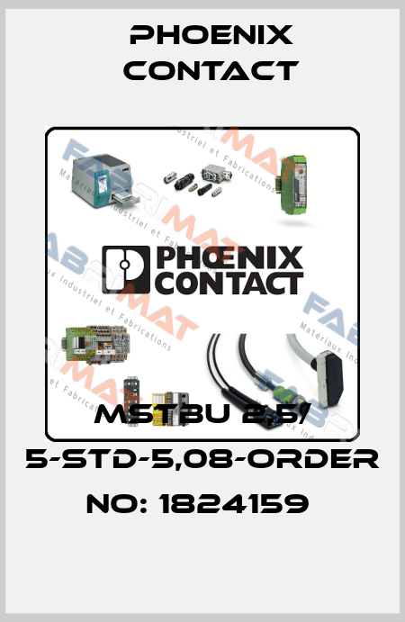 MSTBU 2,5/ 5-STD-5,08-ORDER NO: 1824159  Phoenix Contact