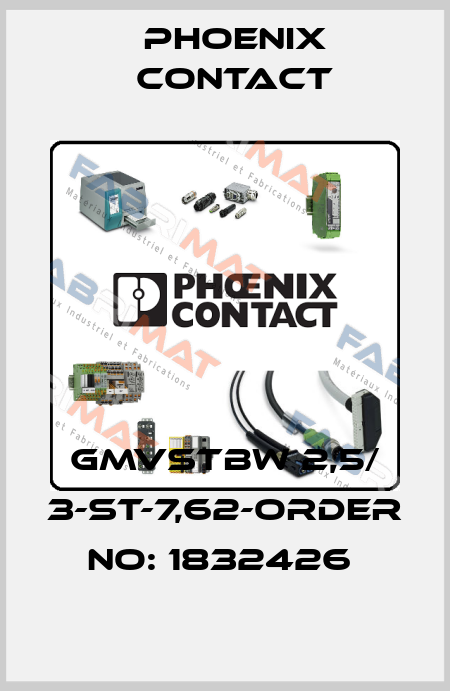 GMVSTBW 2,5/ 3-ST-7,62-ORDER NO: 1832426  Phoenix Contact