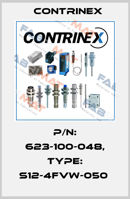 P/N: 623-100-048, Type: S12-4FVW-050  Contrinex