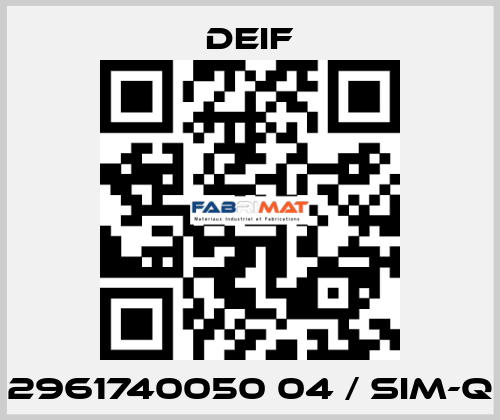 2961740050 04 / SIM-Q Deif