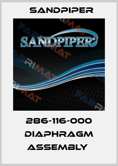 286-116-000 DIAPHRAGM ASSEMBLY  Sandpiper
