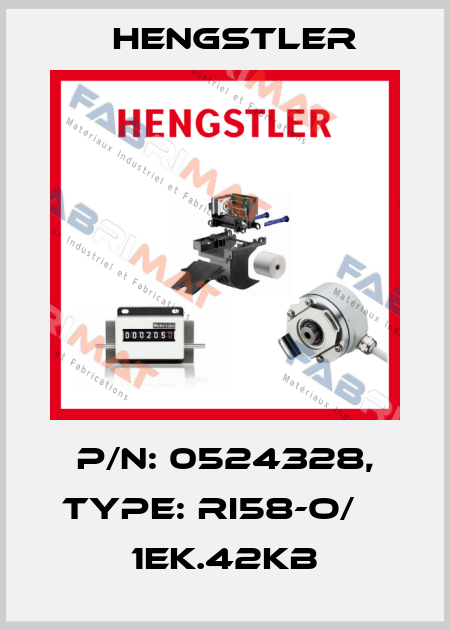 p/n: 0524328, Type: RI58-O/    1EK.42KB Hengstler