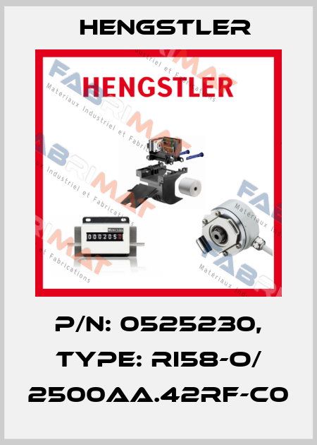 p/n: 0525230, Type: RI58-O/ 2500AA.42RF-C0 Hengstler