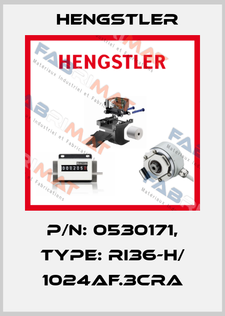 p/n: 0530171, Type: RI36-H/ 1024AF.3CRA Hengstler