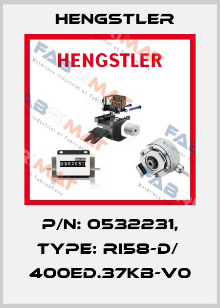 p/n: 0532231, Type: RI58-D/  400ED.37KB-V0 Hengstler