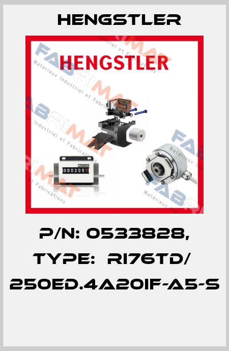 P/N: 0533828, Type:  RI76TD/  250ED.4A20IF-A5-S  Hengstler