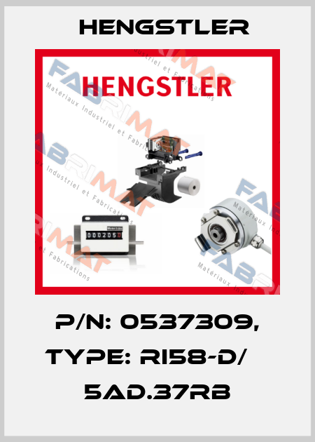 p/n: 0537309, Type: RI58-D/    5AD.37RB Hengstler