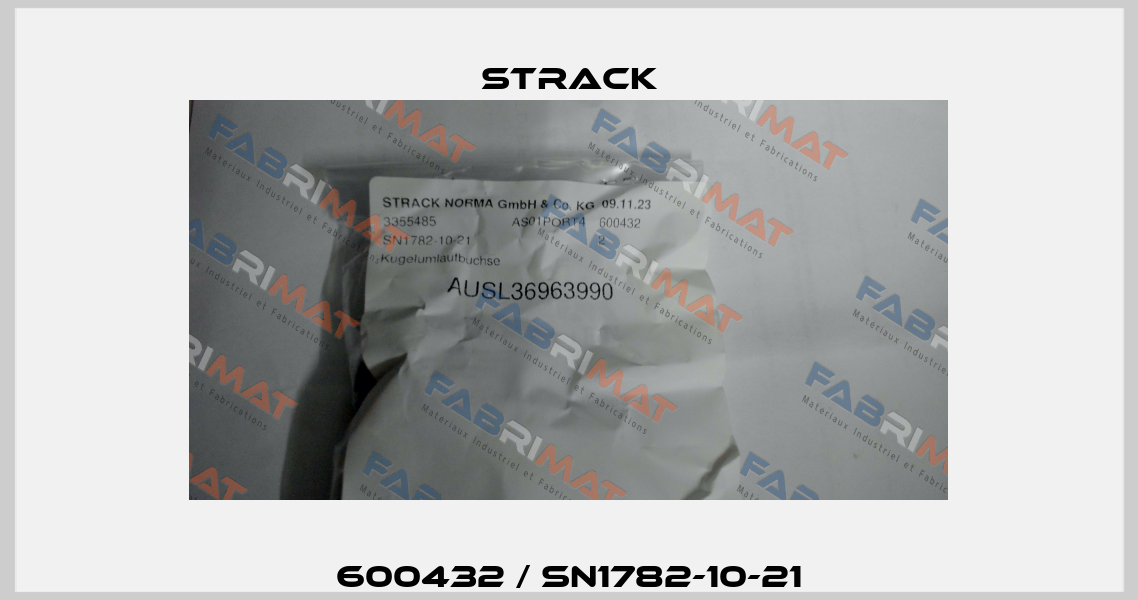600432 / SN1782-10-21 Strack