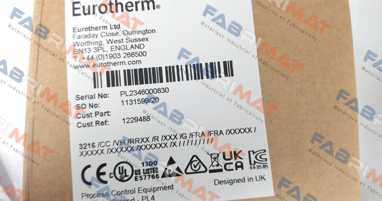 3216/CC/VH/RRXX/R/XXX/G/FRA/FRA Eurotherm