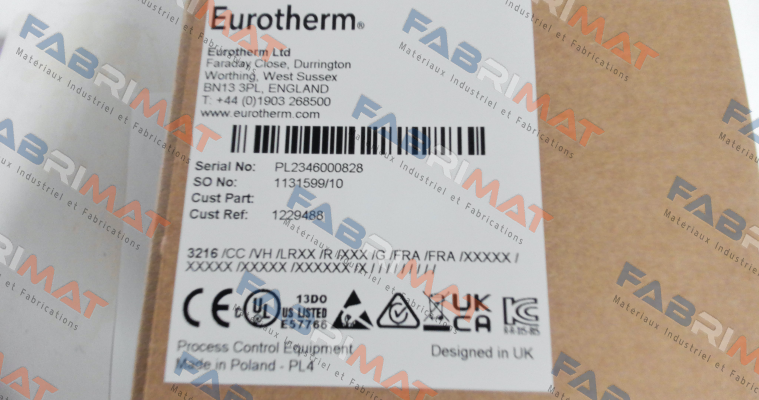 3216/CC/VH/LRXX/R/XXX/G/FRA/FRA Eurotherm