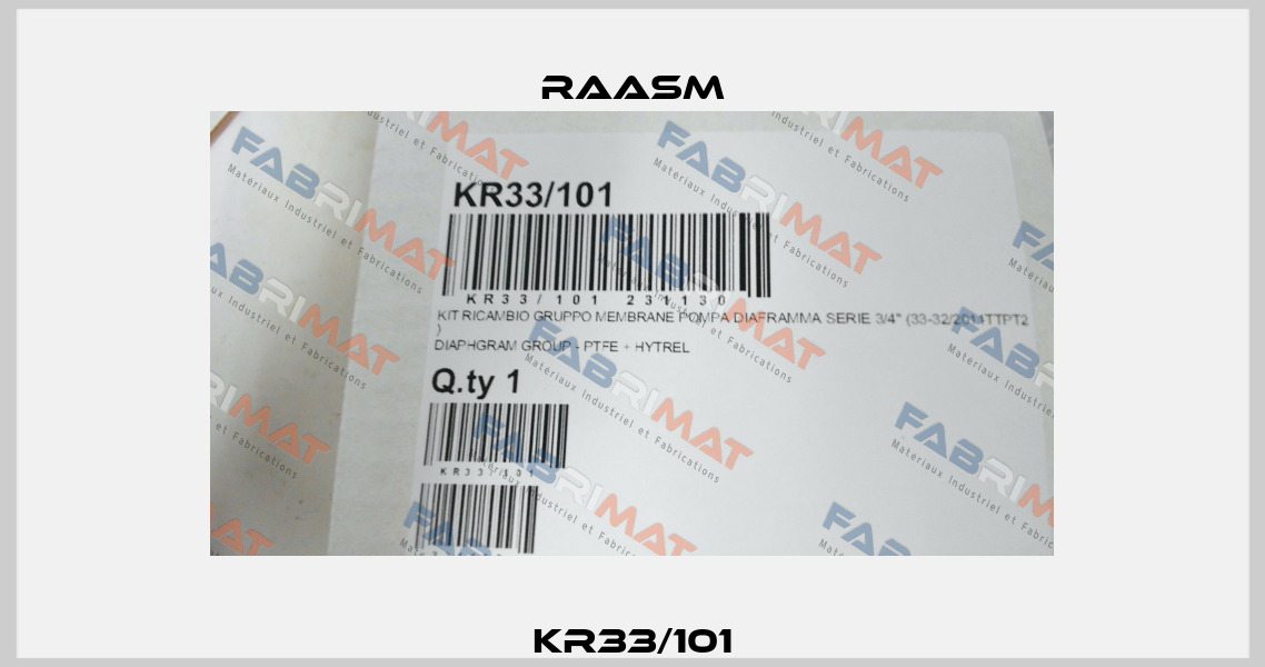 KR33/101 Raasm