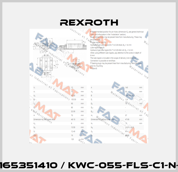 R165351410 / KWC-055-FLS-C1-N-2 Rexroth