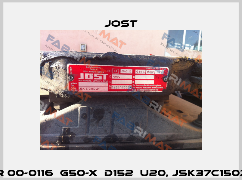 Repair kit for 00-0116  G50-X  D152  U20, JSK37C150Z4,1928120337  Jost