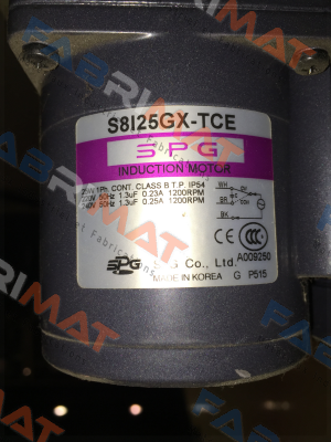 S8I25GX-TCE Spg Motor