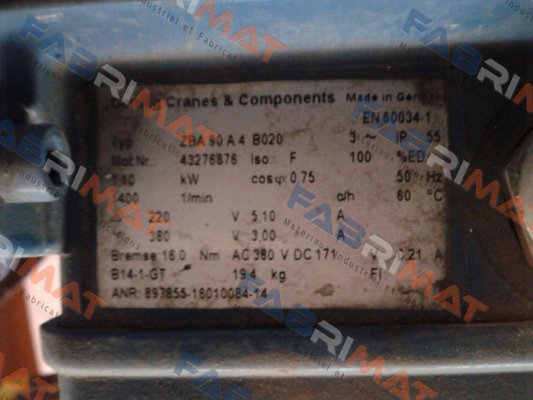 ZBA 90 A4 B020 - 43276876  Demag