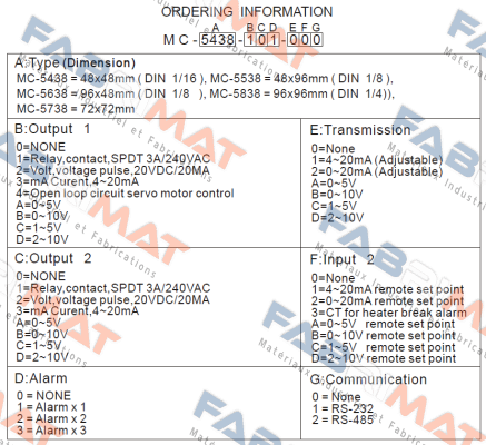 MC5438-211-000 Maxthermo