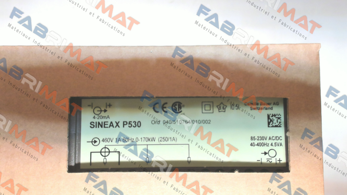 Sineax P 530 Ord:040/510764/010/002 Gossen Metrawatt