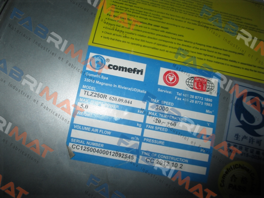 TLZ 250 R Comefri