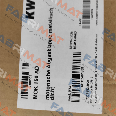2108533 / MOK 150 AD – 230 V Kutzner + Weber