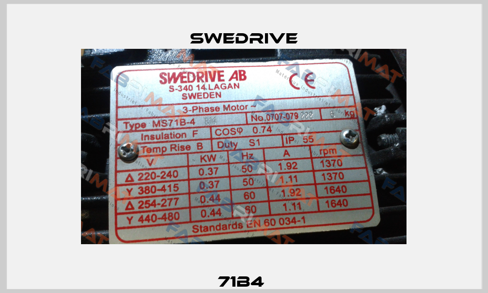 71B4  Swedrive