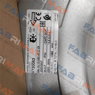 V720063 DA 10/10 550 Watt 4 P Chaysol