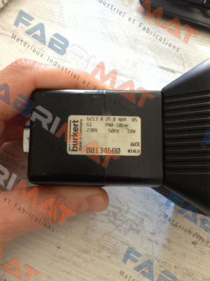 6213 A25,0 NBR M5, PN:00134680 - obsolete, replaced by  00246318  Burkert