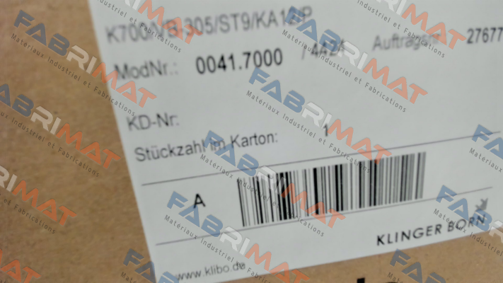 0041.7000 Klinger Born