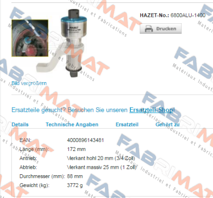 6800ALU-1400  Hazet