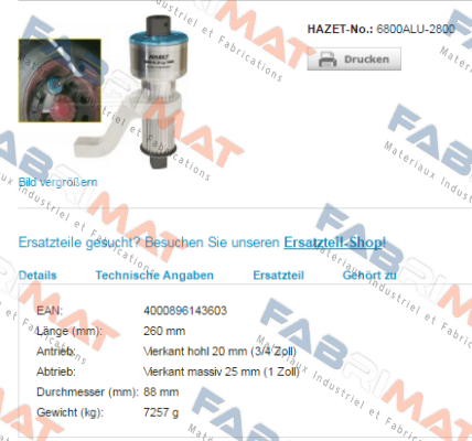 6800ALU-2800  Hazet