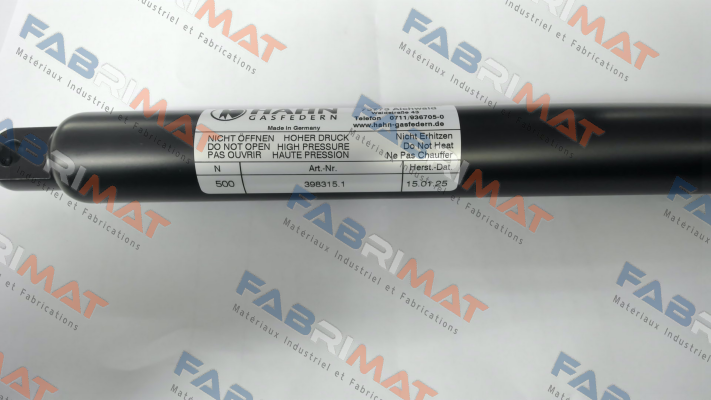 S10 28 130 1 400 GZ18 AB16 500N Hahn Gasfedern