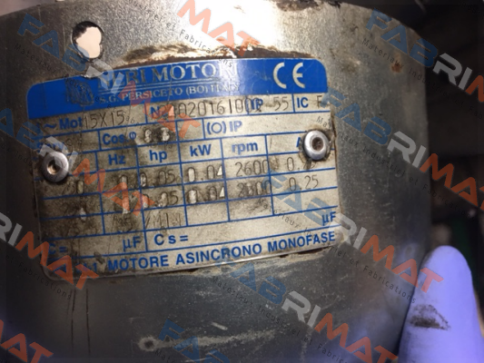 Mot 15x15  Neri Motori