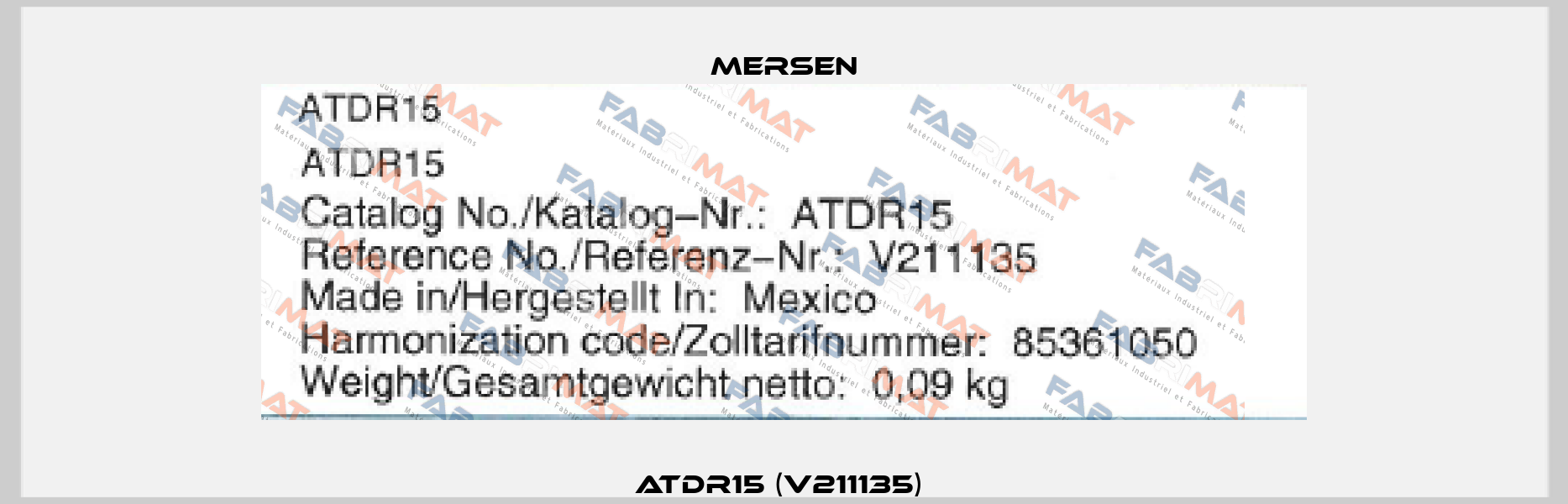 ATDR15 (V211135)  Mersen