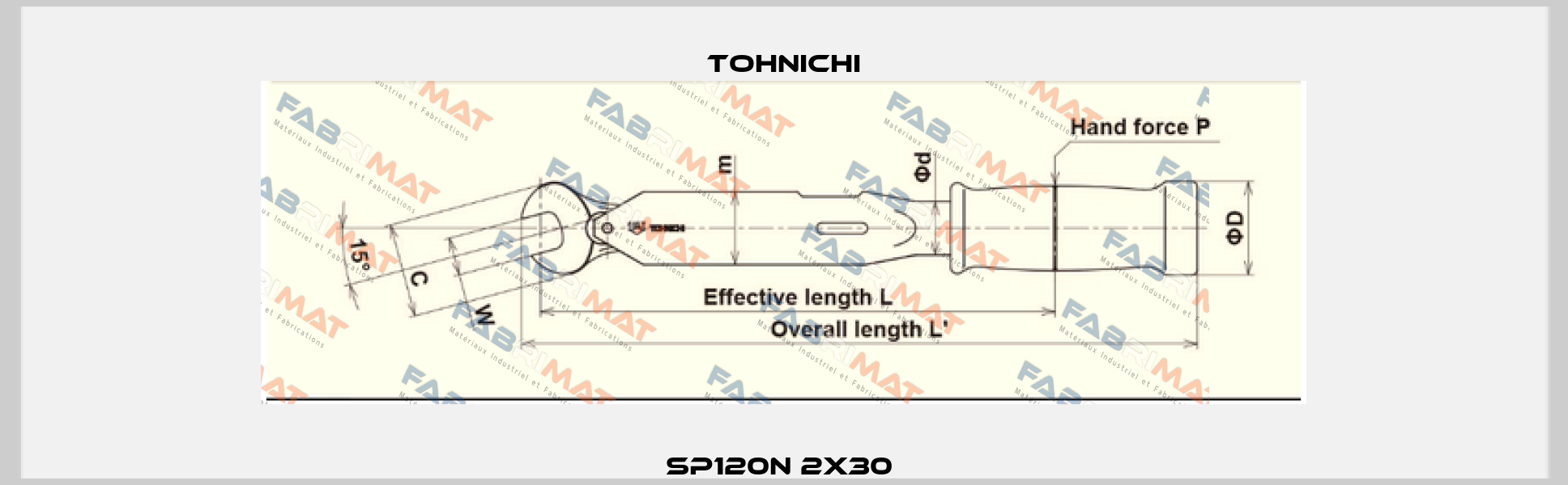 SP120N 2x30  Tohnichi