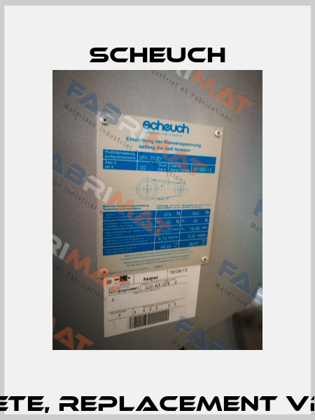 SPA 2120 obsolete, replacement vre80 0450-hb29  Scheuch