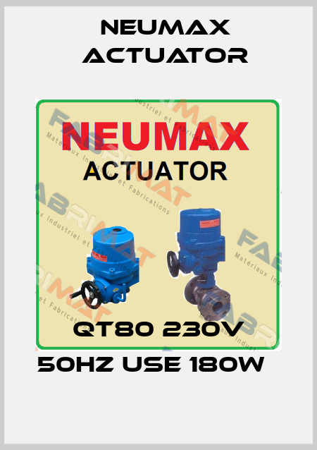 QT80 230V 50HZ use 180W   Neumax Actuator