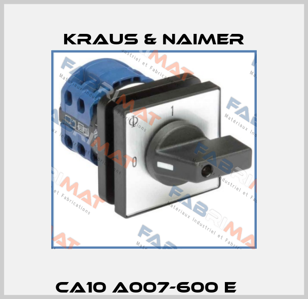 CA10 A007-600 E    Kraus & Naimer