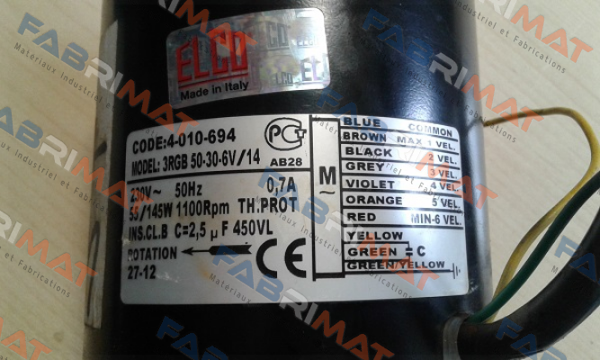 3RGB 50-30-6V/14 Elco