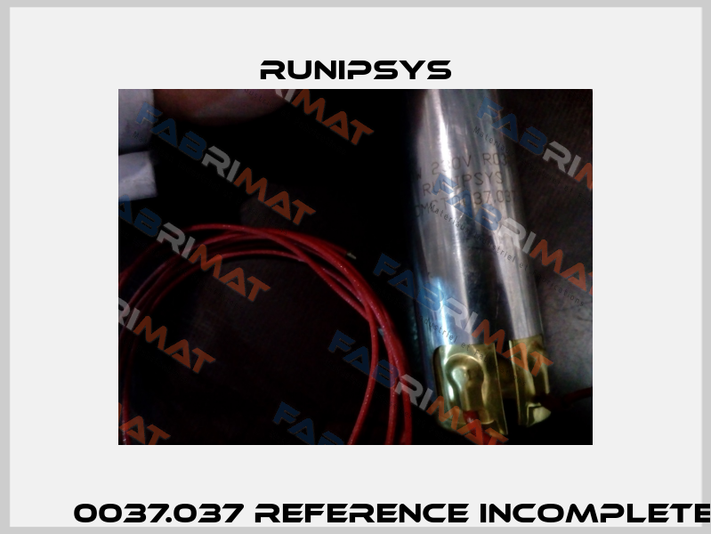 СМСТ 0037.037 reference incomplete  RUNIPSYS